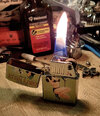 Ronson Wind ii Dirty Nelly Lighter 03 Lit.jpg