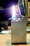 Ronson Work R26 Lighter 04 Lit.jpg