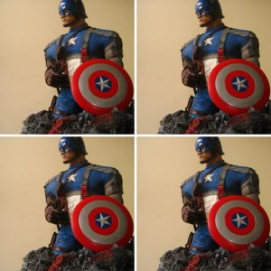 Captain America Sculpture