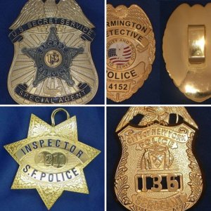 Movie prop police badges