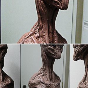 Alien MonsterClay bust