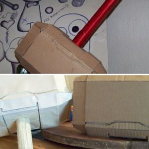 cardboard Mjolnir