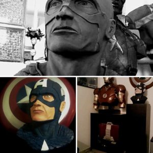 Captain Amrica comic bust