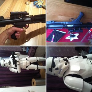 totally scratch built Stormtrooper with E11for halloween costume