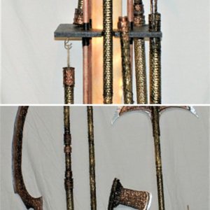 Egyptian Weapons Display Lamp