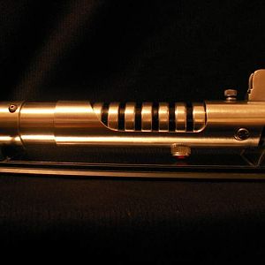 This was my second saber.  I rigged it with light and sound from a few different sources.