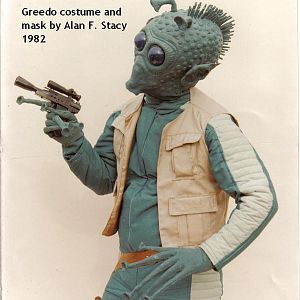 Greedo - costume and mask, hands by Alan Stacy 1982. Gun from the collection of Marco Enterprises, gunbelt by Paul Roberts (pauleysolo)