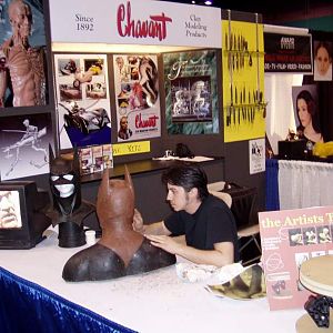 Pasadene FX trade show 05. Sculpting for Chavant Clay.