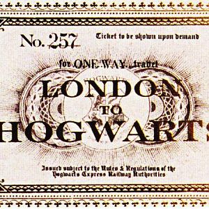 My scan of the Hogwarts Express Ticket