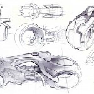 Tron Legacy light cycles production sketches2 220x150