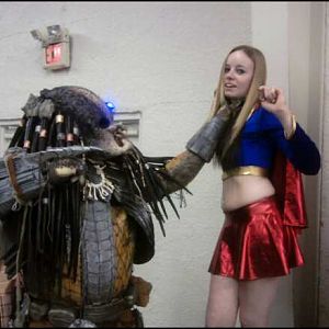 Didnt anyone tell Supergirl to watch out for Predators when she was young, LOL?
