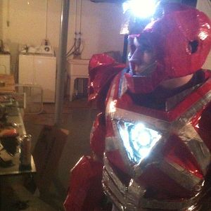 Side view of Exeter Armor Iron Man