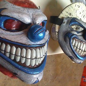 Blacktooth Creations Clown V1 and V2, masks sculpt & cast by Ryan Swaney, paint by Nivek Murphy