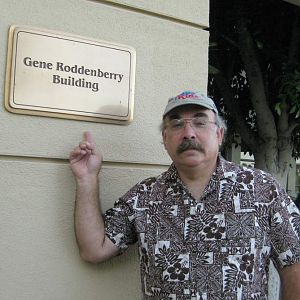 Me working at Paramount Studios visiting the Roddenberry building