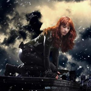 Black Widow. Photo made by Guillermo Pozuelo. Photomontage by Yarko