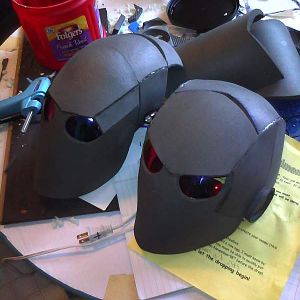 Couple different helmets I made with EVA Foam. Call it an experiment.