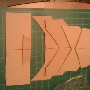 Foot piece template put together