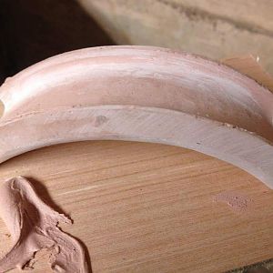 Raw casting of Bondo semi-dressed.