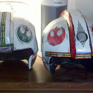 My 2 X-Wing Helmets.