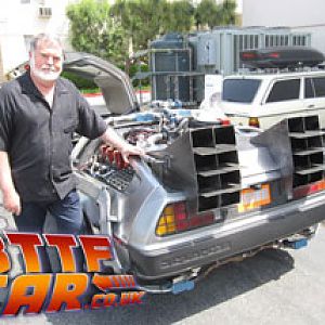 Dean Cundey Back to the Future Delorean Time machine Hire