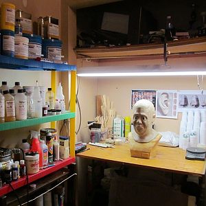 My home work area, when I can't make it to the shop.