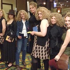 River Song meetup, GallifreyOne 2013. Photo by blackandwhiteallover.