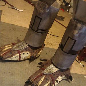 feet and shin armour