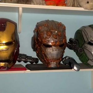 My Iron Man Helmet Shelf