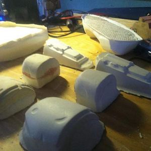 Molds of mando armor for vac pulling