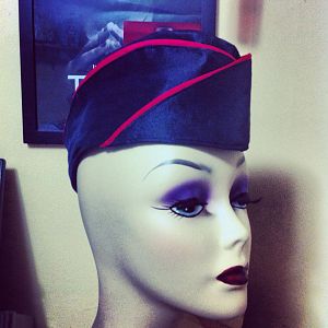 The Pattern for this female garrison cap - I created by actually taking apart a modern US Army female garrison cap