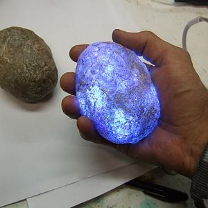 glowing rock
