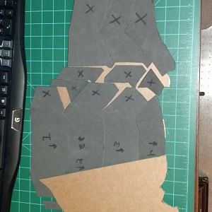 Using Cardboard to reinforce abs