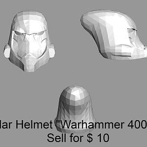 Eldar Helmet "Warhammer 40000"
Sell for $ 10