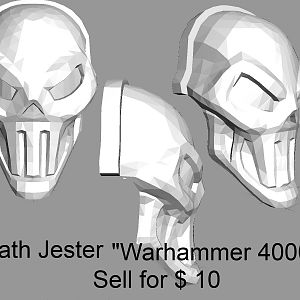 Mask of Death Jester "Warhammer 40000"
Sell for $ 10