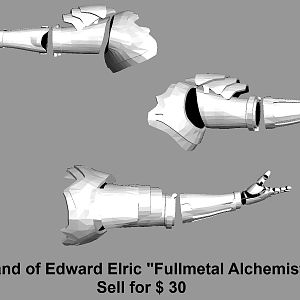 Hand of Edward Elric "Fullmetal Alchemist"
Sell ​​for $ 30