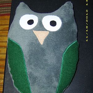 Slytherin owl plushie