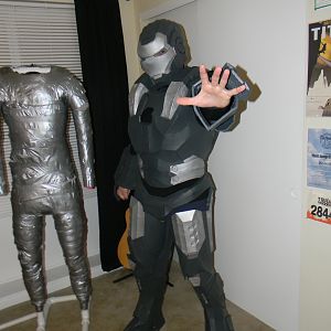 Missing the gloves, arc reactor, and weapons. But I will add photos of the complete suit when I can!