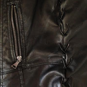 daryl dixon vest lace-up side detail