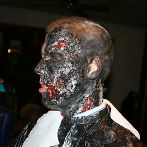 two face prosthetics made by me for my son Halloween 2009