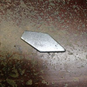 This is what I started with, a mild steel diamond shaped piece!