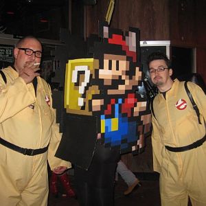 I'm in the Mario box. 80's theme night, won best costume!