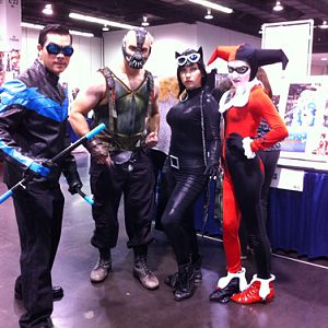 with Catwoman & Harley