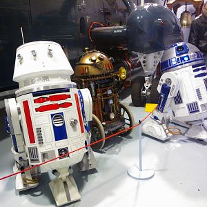 R5, Steampunk droid & R2, @ Fleet Air Arm Museum (UK) Nov.2013