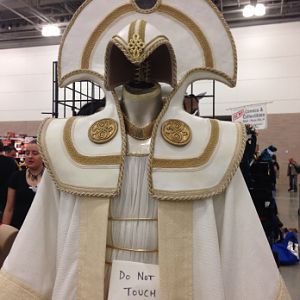 dallas 2014 sci fi expo(i display some of my props at my leather booth)