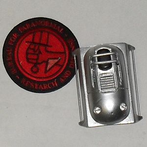 BPRD (Abe Sapien) belt tracker & patch.
Tracker kit by spatcave.