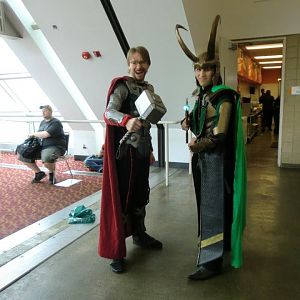 My Loki with a friendly Thor