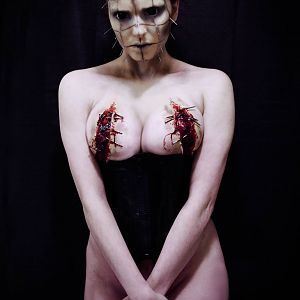 Female Pinhead concept makeup