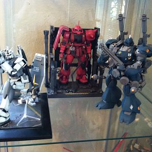 Custom painted Master Grade Gundam kits.