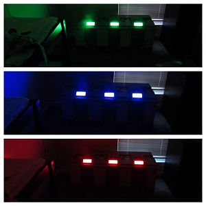 Three different light modes.