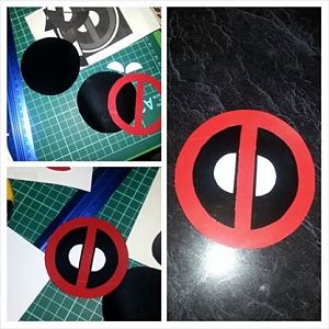 Handcrafted Deadpool logo by TrEnvy Australia Cosplay